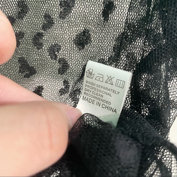 ‼️BLACK MESH CROP TOP - Picture 3 of 9